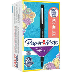 Paper Mate - Pens & Pencils Type: Porous Point Pen Color: Black - Best Tool & Supply