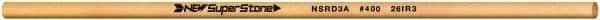 Value Collection - Round Ceramic Finishing Stick - 50mm Long x 3.175mm Wide x 3.2mm Thick, 400 Grit - Best Tool & Supply