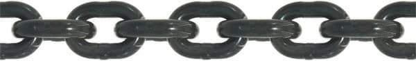 Value Collection - 5/8" Welded Alloy Chain - 18,100 Lb Capacity, Grade 80, 150' Long, Black Finish - Best Tool & Supply