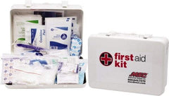 Medique - 100 Piece, 10 Person, Industrial First Aid Kit - 11" Wide x 7-1/2" Deep x 2-1/2" High, Metal Case - Best Tool & Supply