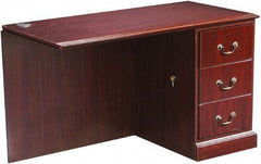 Hon - High Pressure Laminate Right Return Desk - 48" Wide x 24" Deep x 29-1/2" High, Mahogany - Best Tool & Supply