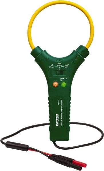 Extech - CA3010, CAT IV, Analog True RMS Clamp Meter with 10" Flex Jaws - 3000 AC Amps, Measures Current - Best Tool & Supply