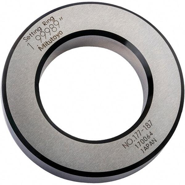 Mitutoyo - Setting Rings Inside Diameter (Decimal Inch): 2.0000 Outside Diameter (Decimal Inch): 3.3500 - Best Tool & Supply