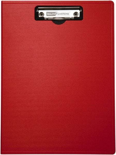 Baum/Gartens - 13-1/4 Inch Long x 9-1/4 Inch Wide, Clip Board - Red - Best Tool & Supply