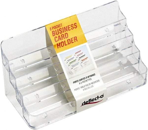 Deflect-o - Clear Business Card Holder - Plastic - Best Tool & Supply