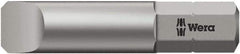 Wera - 2mm x 32mm Blade, 1/4" Drive Slotted Screwdriver Bit - 1-1/4" OAL - Best Tool & Supply