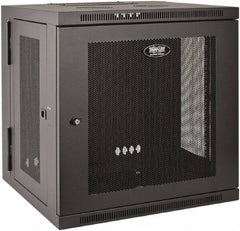 Tripp-Lite - 23-1/2" Overall Width x 12" Rack Height x 21-5/8" Overall Depth Data Cable Enclosure - 200 Lb Capacity, Black - Best Tool & Supply