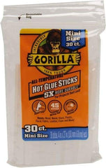 Gorilla Glue - 0.27" Diam, 4" Long, Clear, Hot Melt, Low Melt Glue Stick - Best Tool & Supply