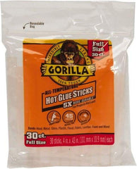 Gorilla Glue - 0.43" Diam, 4" Long, Clear, Hot Melt, Low Melt Glue Stick - Best Tool & Supply