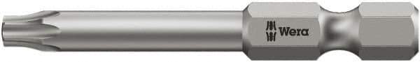 Wera - 1/4" Drive T15 Torx Plus Screwdriver Bit - 2" OAL, Tamper Resistant Bit - Best Tool & Supply