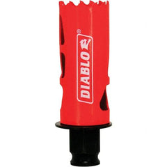 Freud - 1-1/8" Diam, 2-3/8" Cutting Depth, Hole Saw - Bi-Metal Saw, Toothed Edge - Best Tool & Supply