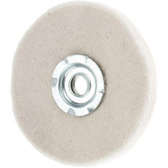 Value Collection - 4" Diam x 1/4" Thick Unmounted Buffing Wheel - 20 Ply, Polishing, 1" Arbor Hole, Soft Density - Best Tool & Supply