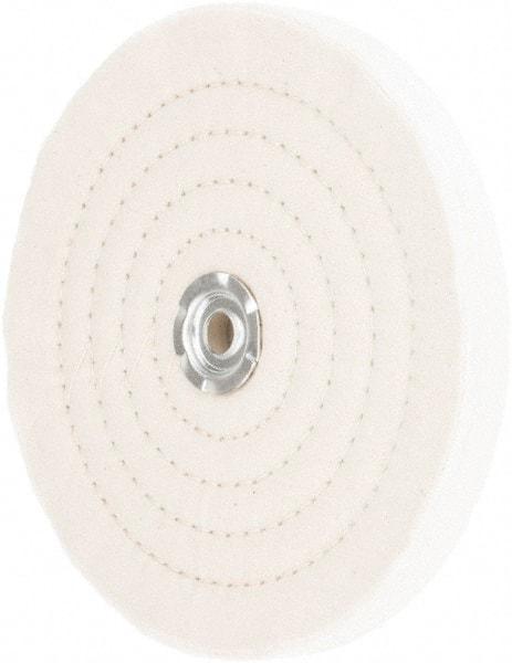 Value Collection - 8" Diam x 3/4" Thick Unmounted Buffing Wheel - 60 Ply, Polishing, 1" Arbor Hole, Medium Density - Best Tool & Supply