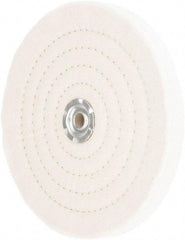 Value Collection - 8" Diam x 3/4" Thick Unmounted Buffing Wheel - 60 Ply, Polishing, 1" Arbor Hole, Medium Density - Best Tool & Supply