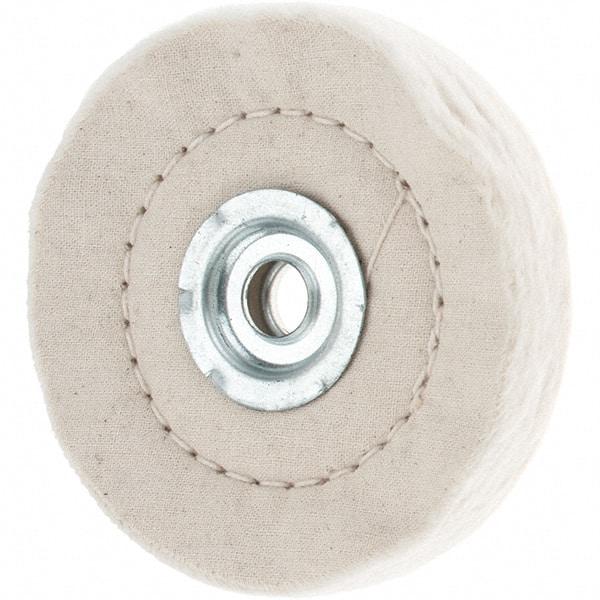 Value Collection - 4" Diam x 1/2" Thick Unmounted Buffing Wheel - 50 Ply, Polishing, 1" Arbor Hole, Medium Density - Best Tool & Supply