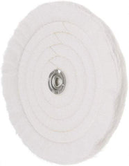 Value Collection - 10" Diam x 1/2" Thick Unmounted Buffing Wheel - 50 Ply, Polishing, 1" Arbor Hole, Soft Density - Best Tool & Supply