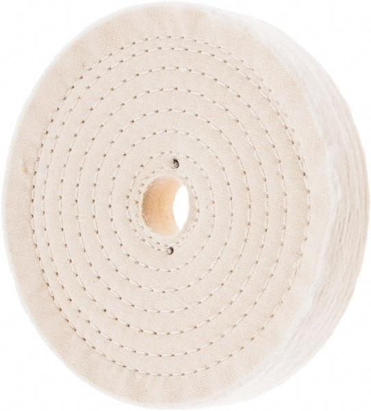 Value Collection - 7" Diam x 1" Thick Unmounted Buffing Wheel - 80 Ply, Polishing, 1" Arbor Hole, Hard Density - Best Tool & Supply