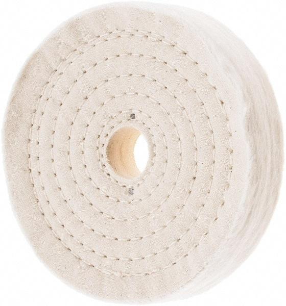 Value Collection - 6" Diam x 1" Thick Unmounted Buffing Wheel - 80 Ply, Polishing, 1" Arbor Hole, Hard Density - Best Tool & Supply