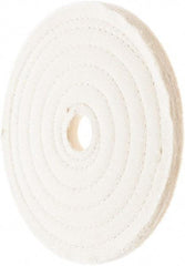 Value Collection - 7" Diam x 1/2" Thick Unmounted Buffing Wheel - 50 Ply, Polishing, 1" Arbor Hole, Hard Density - Best Tool & Supply