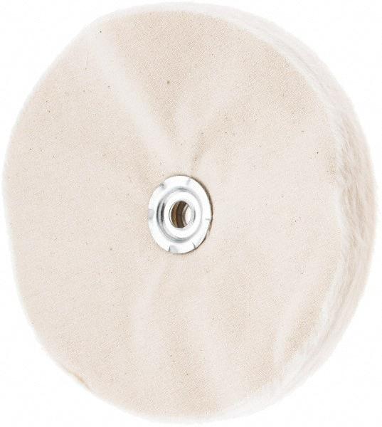 Value Collection - 8" Diam x 1/2" Thick Unmounted Buffing Wheel - 50 Ply, Polishing, 1" Arbor Hole, Soft Density - Best Tool & Supply