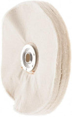 Value Collection - 6" Diam x 1/2" Thick Unmounted Buffing Wheel - 50 Ply, Polishing, 1" Arbor Hole, Soft Density - Best Tool & Supply