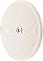 Value Collection - 10" Diam x 1/2" Thick Unmounted Buffing Wheel - 50 Ply, Polishing, 1" Arbor Hole, Hard Density - Best Tool & Supply