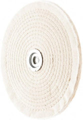 Value Collection - 8" Diam x 1/4" Thick Unmounted Buffing Wheel - 40 Ply, Polishing, 1" Arbor Hole, Hard Density - Best Tool & Supply