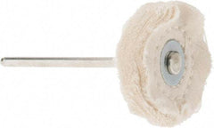 Value Collection - 1" Diam x 3/8" Thick, Hard Mounted Polishing Wheel - 0 Ply, 3/32" Shank Diam - Best Tool & Supply