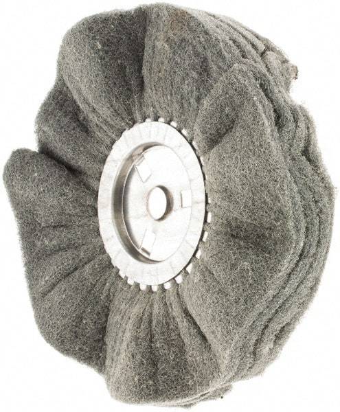 Value Collection - 10" Diam x 4" Thick, Soft Mounted Polishing Wheel - 2 Ply, Fine Grade, 3/4" Shank Diam - Best Tool & Supply