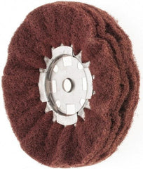 Value Collection - 8" Diam x 4" Thick, Hard Mounted Polishing Wheel - 2 Ply, Coarse Grade, 5/8" Shank Diam - Best Tool & Supply