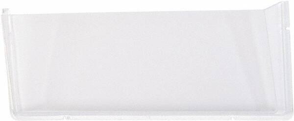 Deflect-o - 17-1/2" Wide x 6-1/2" High x 3" Deep Plastic Wall File - 1 Compartment, Clear - Best Tool & Supply