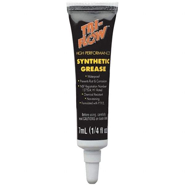 Tri-Flow - 0.25 oz Tube Synthetic High Temperature Grease - Translucent White, Extreme Pressure, Food Grade & High Temperature, 400°F Max Temp, NLGIG 2, - Best Tool & Supply