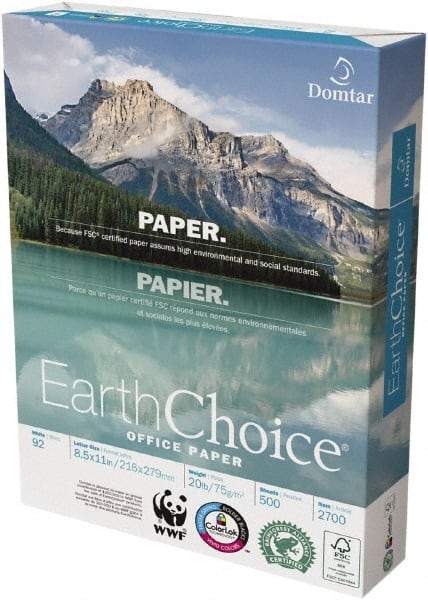 Domtar - 8-1/2" x 11" White Copy Paper - Use with Laser Printers, Copiers, Inkjet Printers - Best Tool & Supply