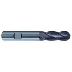 8mm Dia. - 63mm OAL 4 FL Variable Helix Nano-A Carbide Ball Nose End Mill - Best Tool & Supply