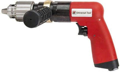 Universal Tool - 1/2" Reversible Keyed Chuck - Pistol Grip Handle, 400 RPM, 4.6 CFM, 0.8 hp, 90 psi - Best Tool & Supply