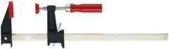 Bessey - 24" Capacity, 2-1/2" Throat Depth Cast Iron Bar Clamp - 600 Lb Clamping Pressure, 28" OAL - Best Tool & Supply