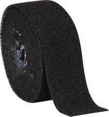 VELCRO Brand - 2" Wide x 5 Yd Long Adhesive Backed Loop Roll - Continuous Roll, Black - Best Tool & Supply