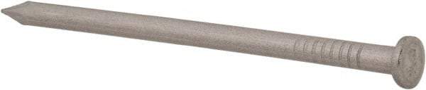 Made in USA - 8D, 10 Gauge, 2-1/2" OAL Common Nails - Smooth Shank, T304 Stainless Steel - Best Tool & Supply