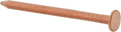 Made in USA - 3D, 14 Gauge, 1-1/4" OAL Common Nails - Smooth Shank, Copper - Best Tool & Supply