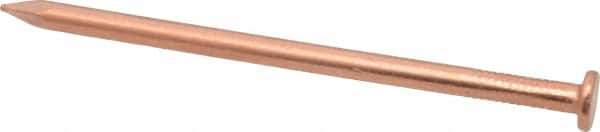 Made in USA - 20D, 6 Gauge, 4" OAL Common Nails - Smooth Shank, Copper - Best Tool & Supply