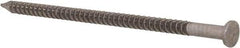 Made in USA - 12D, 9 Gauge, 3-1/4" OAL Common Nails - Ring Shank, T304 Stainless Steel - Best Tool & Supply