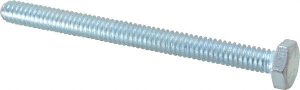 Made in USA - 1/4-20 UNC, 3" Length Under Head Hex Head Cap Screw - Best Tool & Supply