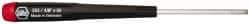 Wiha - 1/8" Precision Miniature Hex Driver - 2-23/64" Bade Length, Tapered Handle, 6-3/4" OAL - Best Tool & Supply