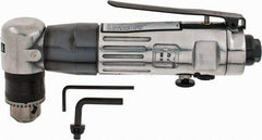 Ingersoll-Rand - 3/8" Reversible Keyed Chuck - Right Angle Handle, 1,800 RPM, 4 CFM, 0.33 hp, 90 psi - Best Tool & Supply