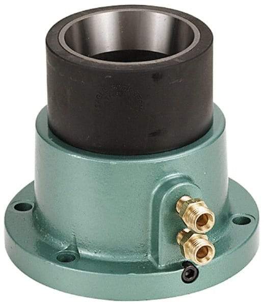 Eagle Rock - Series 5C Step, 2" Collet Capacity, Horizontal Standard Collet Holding Fixture - Air Activated, 5-1/2" Base Diam Width, 4-3/4" High - Best Tool & Supply