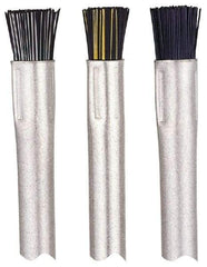 Gordon Brush - Parts Washer Flow-Through Brush - 1/2" Long, Brass/Nylon Bristles - Best Tool & Supply