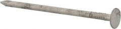 Value Collection - 11 Gauge, 2-1/2" OAL Roofing Nails - Ring Shank, Grade 2 Steel, Galvanized Finish - Best Tool & Supply