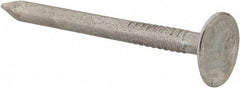 Value Collection - 11 Gauge, 1-1/2" OAL Roofing Nails - Ring Shank, Grade 2 Steel, Galvanized Finish - Best Tool & Supply