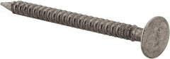 Value Collection - 13 Gauge, 1-1/2" OAL Underlayment Nails - Annular Thread Shank, Grade 2 Steel, Uncoated - Best Tool & Supply