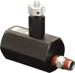 Enerpac - 1.94 GPM 3/8-18 Inlet Steel Hydraulic Control Valve - 10,000 psi, 2-1/4" Wide x 3-1/2" Long - Best Tool & Supply